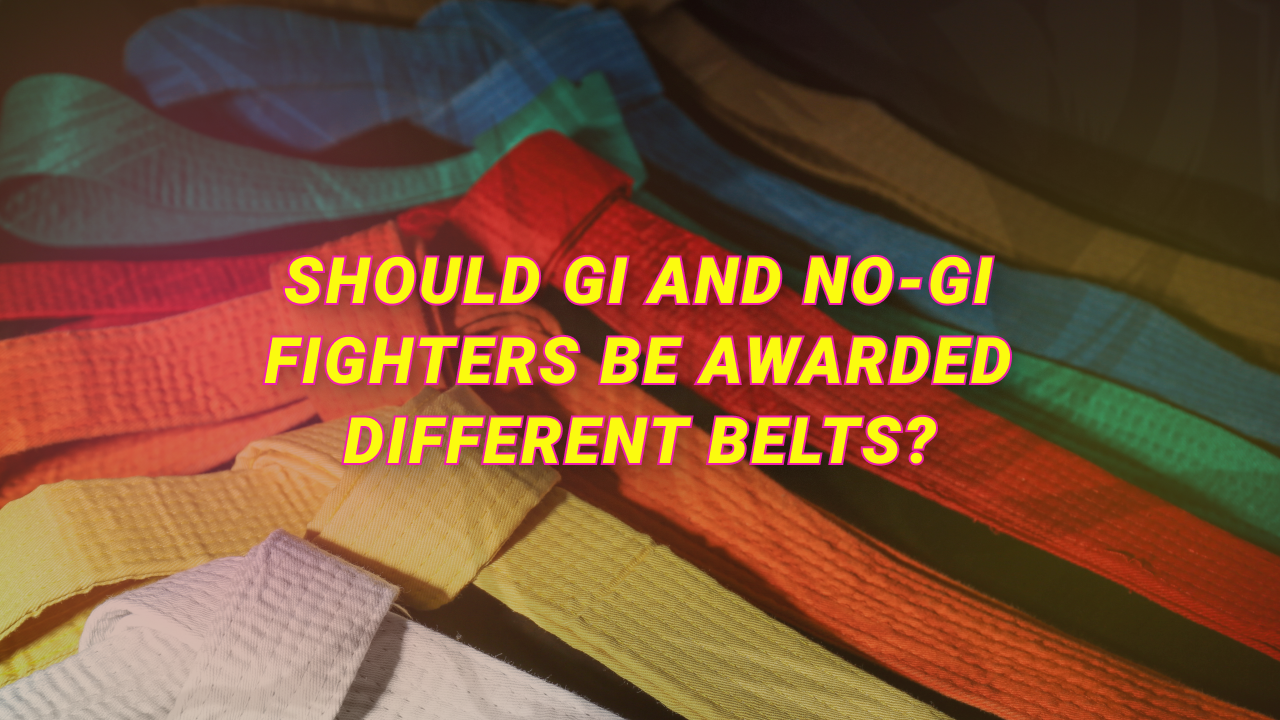 Should Gi and No-Gi Fighters Be Awarded Different Belts?
